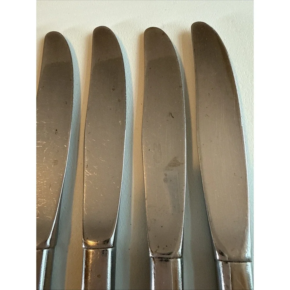 VTG Oneida Community MY ROSE Dinner Knives Stainless Flatware Set of 7 Read